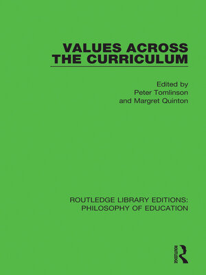 cover image of Values Across the Curriculum
